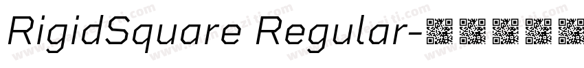 RigidSquare Regular字体转换